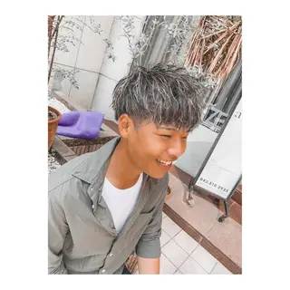 ショート カラー ヘアアレンジ メンズ ange☞ soutaのヘアスタイル