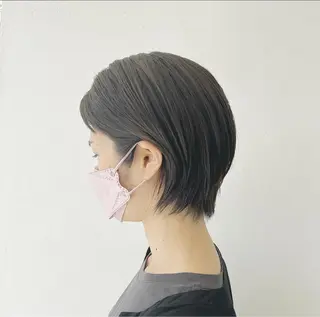ショート 切りっぱなしボブ 👩🏼ミニボブのヘアスタイル