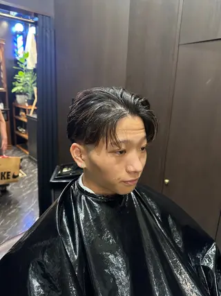 ミディアム 福満 拓のヘアスタイル