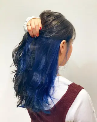 ロング 💎大人ハイライト 💎上杉一也💎のヘアスタイル