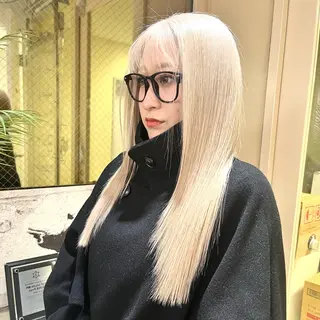 カラー 渋谷🎨ハイトーン ×エクステ🎨レンのヘアスタイル