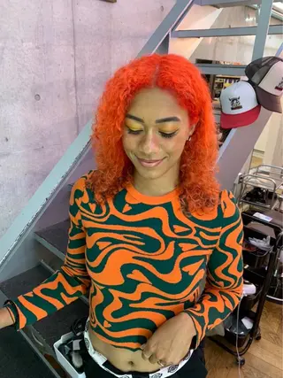 ミディアム カラー HONEY TRAP!所属・HARURU🪮✨ ブレイズ海外ヘアのヘアスタイル