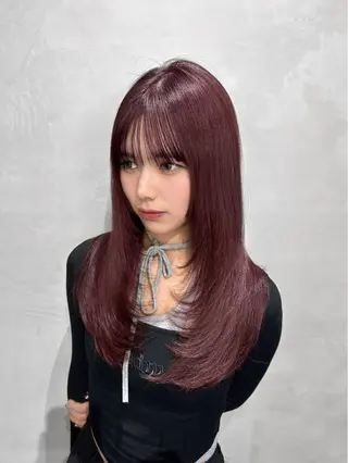 ロング セジュン 韓国レイヤー/顔周りのヘアスタイル