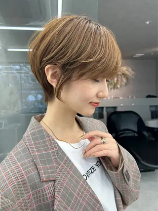 ショート ✨韓国レイヤー/ハッ シュ/✨山下　遥のヘアスタイル
