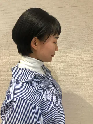 ショート ショート/ボブ/ 白髪ぼかし/しんやのヘアスタイル