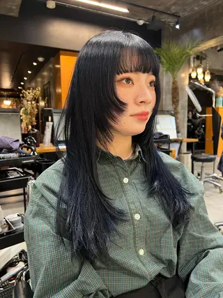 ロング カラー haco＋所属・圧倒的デザイン力 店長🎨RENAのヘアスタイル