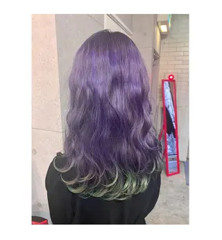 ロング カラー GARU-ガル-所属・TSUNO🦖 派手髪/オタク美容師のヘアスタイル