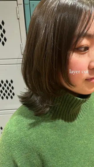 ミディアム ｼｮｰﾄｶｯﾄ 梅田 山下　すみれのヘアスタイル