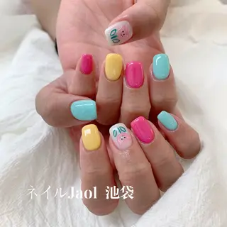 ミディアム nail jaol池袋店所属・ネイルJaol 池袋のネイルデザイン