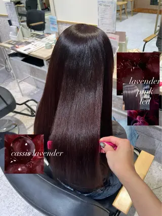 ロング カラー 髪質改善&艶カラー/ ほんだあみ (♡)のヘアスタイル