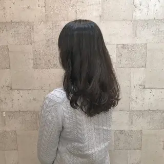 ミディアム パーマ インナーカラー/天神 ブリーチ/吉田のヘアスタイル