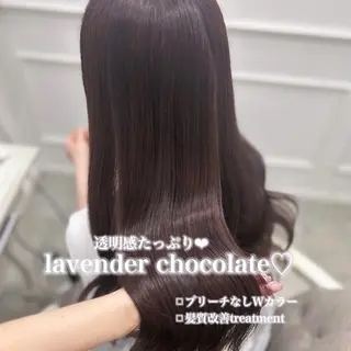 ロング 💎りあん/大須/栄 ブリーチなしWカラーのヘアスタイル