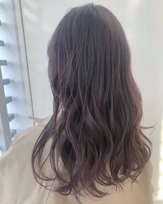 セミロング カラー 韓国ヘア顔周りカット 艶髪ベージュtamaのヘアスタイル