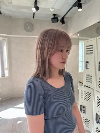 ミディアム ダブルカラー ブリーチ/kaitoのヘアスタイル