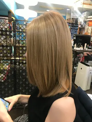 ミディアム カラー ブルーヘブン TAKESHIのヘアスタイル