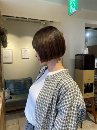 ショート カラー ボブ／髪質改善／ 銀座／CHIEのヘアスタイル