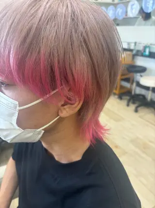 ショート カラー メンズ ルプラボウ 石黒よう子のヘアスタイル
