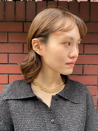 ミディアム パーマ 吉田一輝 外国人パーマのヘアスタイル