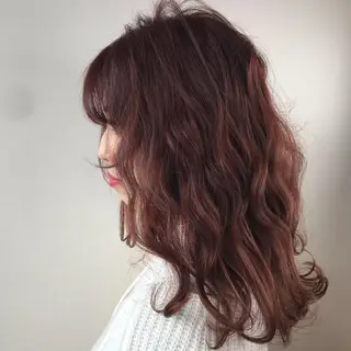 ロング カラー Lien 深井店のヘアスタイル