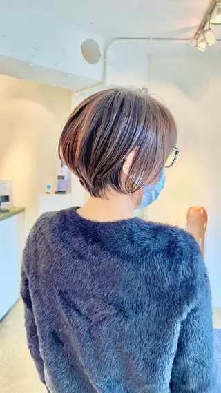 ショート カラー ショート/ボブ/縮毛 三上達大のヘアスタイル