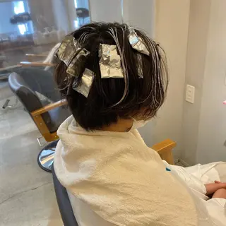 ショート 顔周りデザイン/ ママ美容師/濱ほのかのヘアスタイル