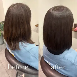 ミディアム ROOM所属・髪質改善・縮毛矯正/ 下村陽平のヘアスタイル