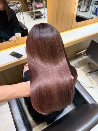 セミロング カラー ヘアアレンジ エクステ/髪質改善 🖤RYUSEI🖤のヘアスタイル