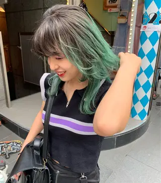 セミロング カラー ピンクベージュ/新潟 万代/高橋桃葉🍑のヘアスタイル