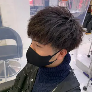 ショート カラー パーマ ヘアアレンジ メンズ 🌈トレンドヘア 🌈WATARU🌈のヘアスタイル