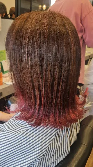 ミディアム カラー 関口 友菜のヘアスタイル