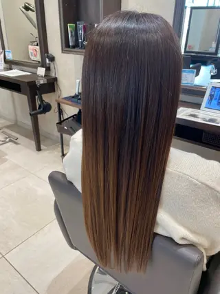 ロング 松永 果菜のヘアスタイル