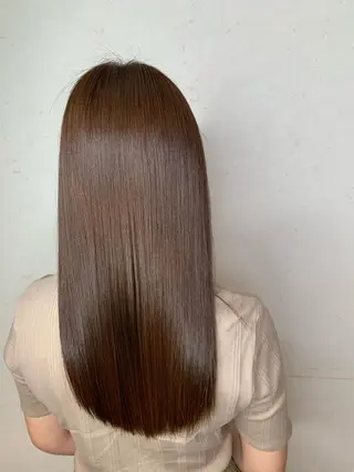 ロング カラー 小島嵩人 縮毛矯正 髪質改善のヘアスタイル