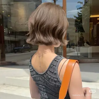 ショート パーマ コテ巻き風パーマ SHONOのヘアスタイル