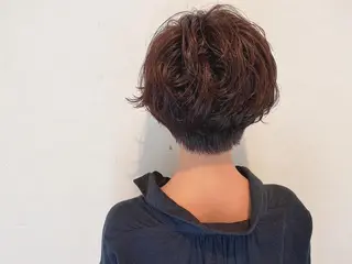 ショート カラー パーマ The book hand salon所属・伊藤 さやかのヘアスタイル