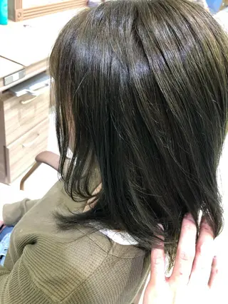 ミディアム カラー 大人女性のショート ・ボブ✂︎沼尻典祥のヘアスタイル