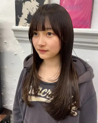 ロング レイヤー🩰顔まわり /透明感/kanaのヘアスタイル