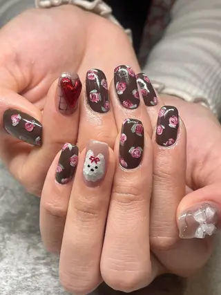 ミディアム LBnail.sae /おえかきネイルのネイルデザイン