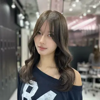 セミロング 新宿/韓国レイヤー/ 髪質改善/佐藤航のヘアスタイル