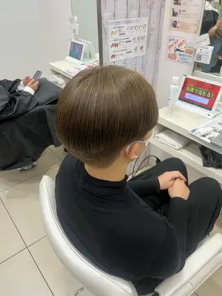 セミロング 【髪質改善カラー】 あむ·. ⟡ 🖤のヘアスタイル