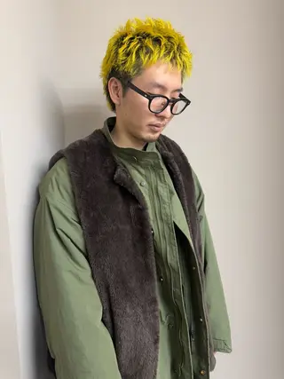 ショート メンズ funo. ／透明感カラーのヘアスタイル