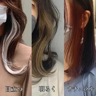 セミロング カラー パーマ ヘアアレンジ メンズ キッズ ネイル マツエク・マツパ アイブロウ 《褒められる》 透明感カラー/小嶋のヘアスタイル