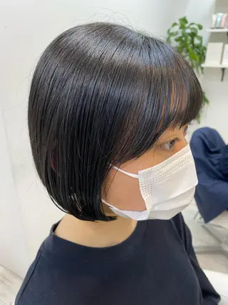 ショート ⭐️透明感カラー/ パーマ⭐️宮野翔のヘアスタイル