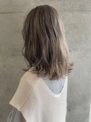 セミロング カラー メンズパーマ メンズ特化ryoのヘアスタイル