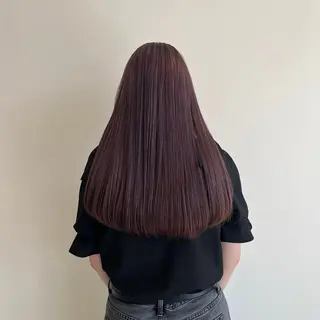 ロング カラー 林 朱里のヘアスタイル