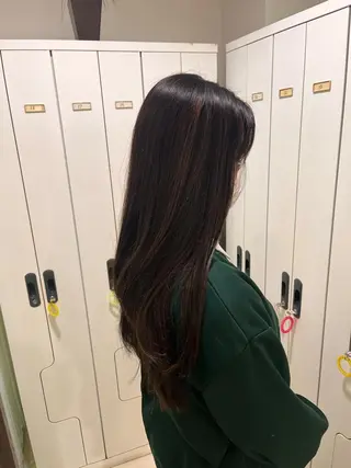 ロング ぷつっとボブ/ちゅる ピンク/mika☆のヘアスタイル