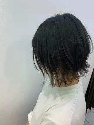 ミディアム 竹井 寛喜のヘアスタイル