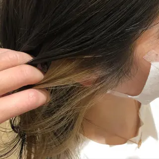 セミロング カラー ヘアアレンジ ✨🌿大人可愛い愛さ れhair🌿✨松本のヘアスタイル