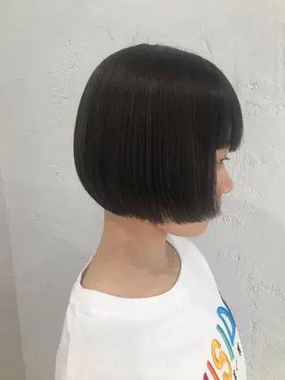 ショート 🫧透明感カラー/ ボブ/小笠原汐海🪽のヘアスタイル