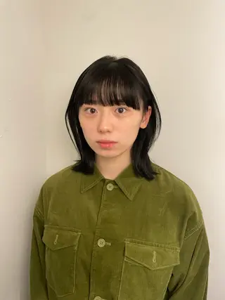 ミディアム yu-kaハッシュ カット/韓国レイヤーのヘアスタイル