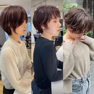 ショート パーマ 🎀大川 錬🎀 ブリーチなしWカラーのヘアスタイル